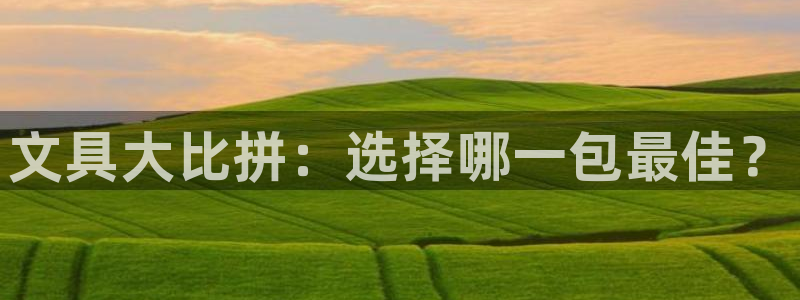 九游会非同凡响：文具大比拼：选择哪一包最